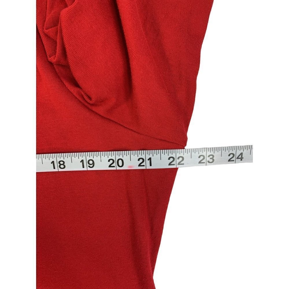 Karen Scott Women's Roxy Red Top - Picture 6 of 7